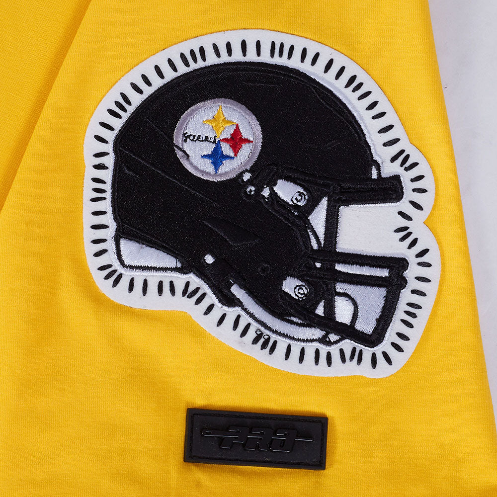 NFL PITTSBURGH STEELERS DIY PICK STITCH MEN'S SINGLE JERSEY TEE (YELLOW) - Image 7