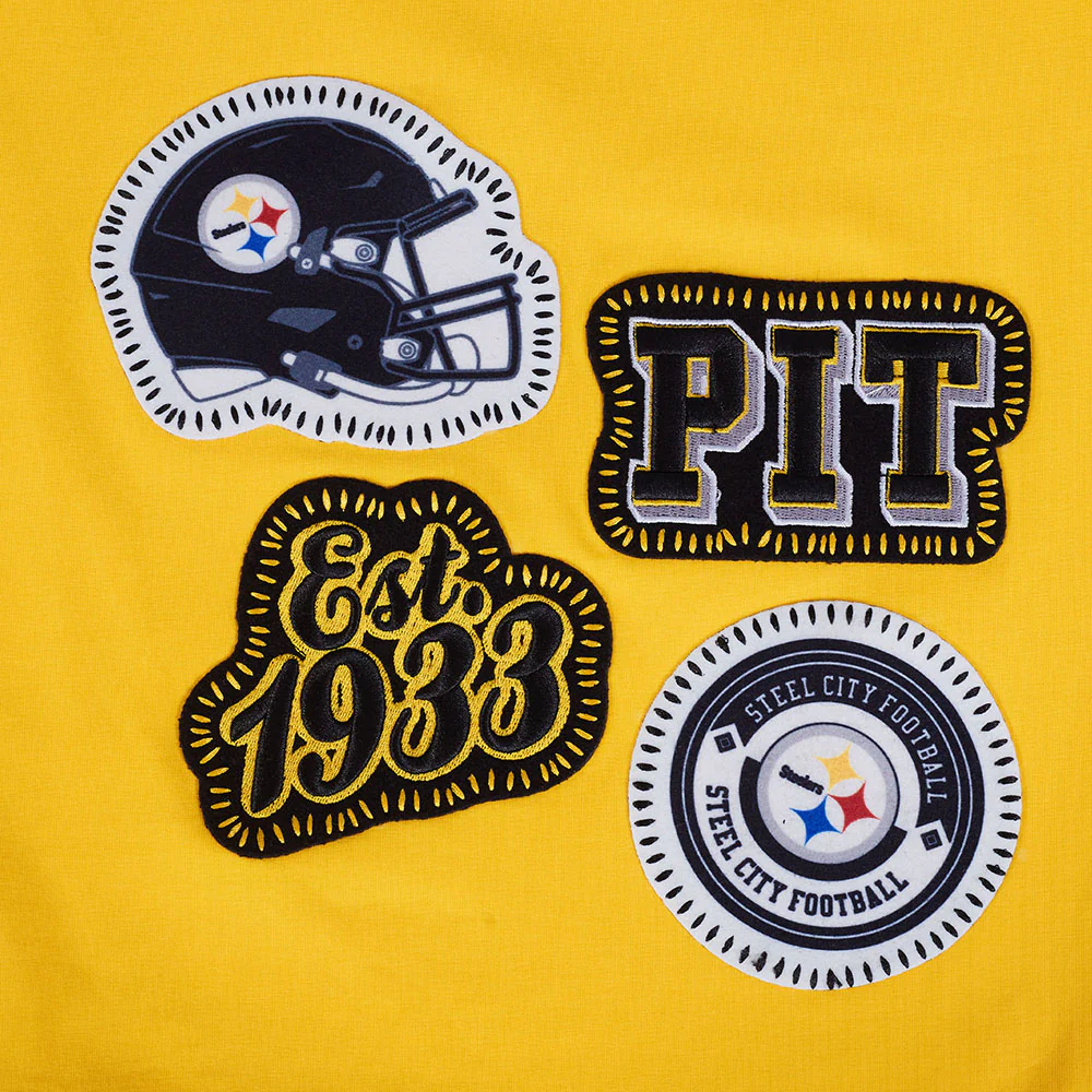 NFL PITTSBURGH STEELERS DIY PICK STITCH MEN'S SINGLE JERSEY TEE (YELLOW) - Image 8