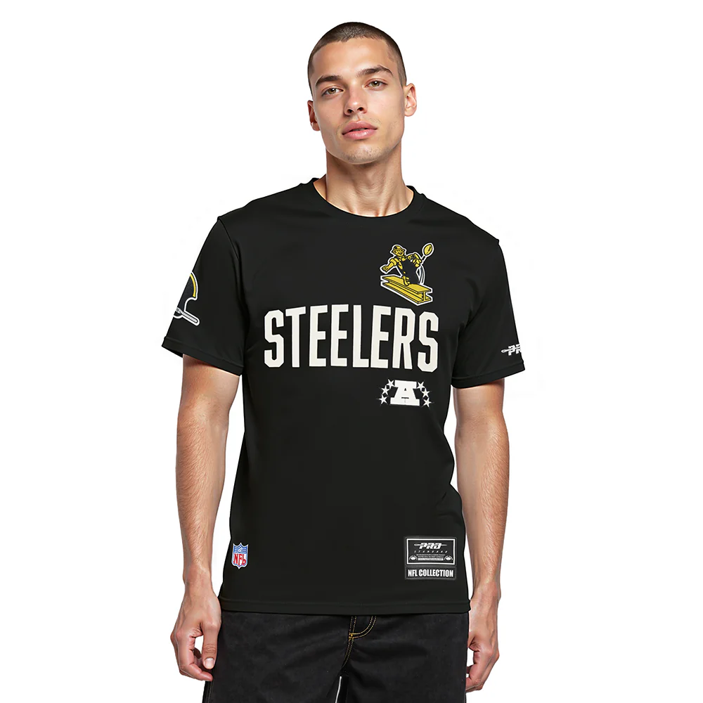 NFL PITTSBURGH STEELERS MODERN ORIGINALS MEN'S SJ TEE (BLACK)