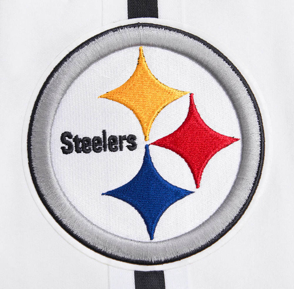 NFL PITTSBURGH STEELERS CLASSIC CHENILLE MEN'S DK SHORT (WHITE) - Image 5