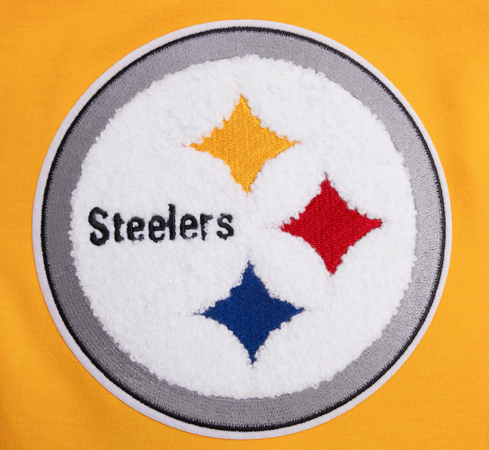 NFL PITTSBURGH STEELERS CLASSIC CHENILLE MEN'S DK SHORT (YELLOW/BLACK) - Image 6