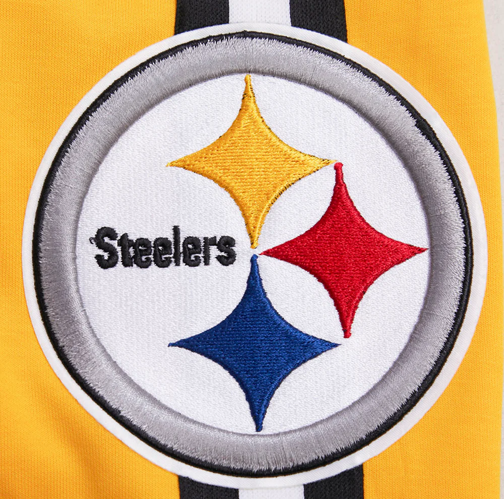 NFL PITTSBURGH STEELERS CLASSIC CHENILLE MEN'S DK SHORT (YELLOW/BLACK) - Image 8