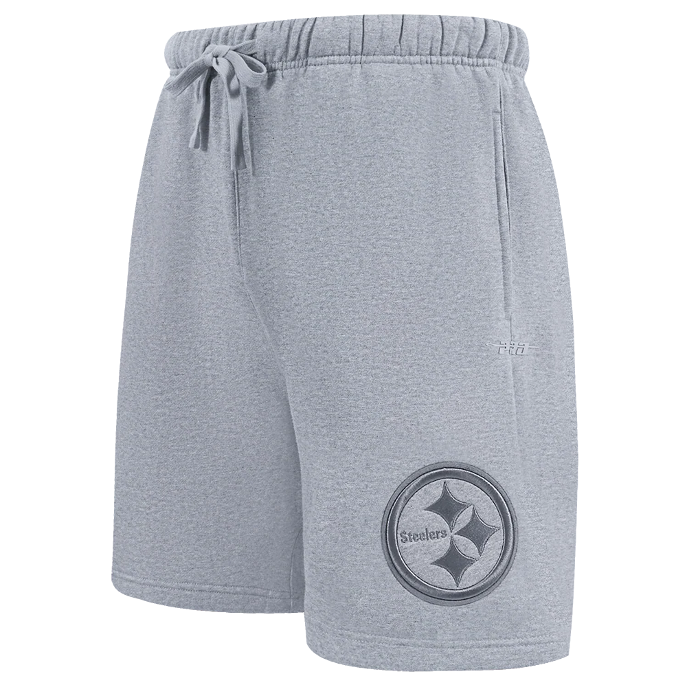 NFL PITTSBURGH STEELERS NEUTRAL MEN'S SHORT (DARK HEATHER GRAY)