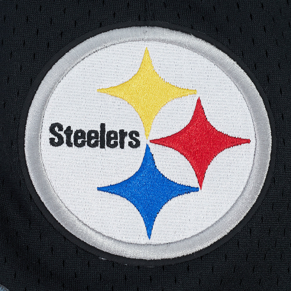 NFL PITTSBURGH STEELERS MESH MEN'S SHORT (BLACK/YELLOW) - Image 7