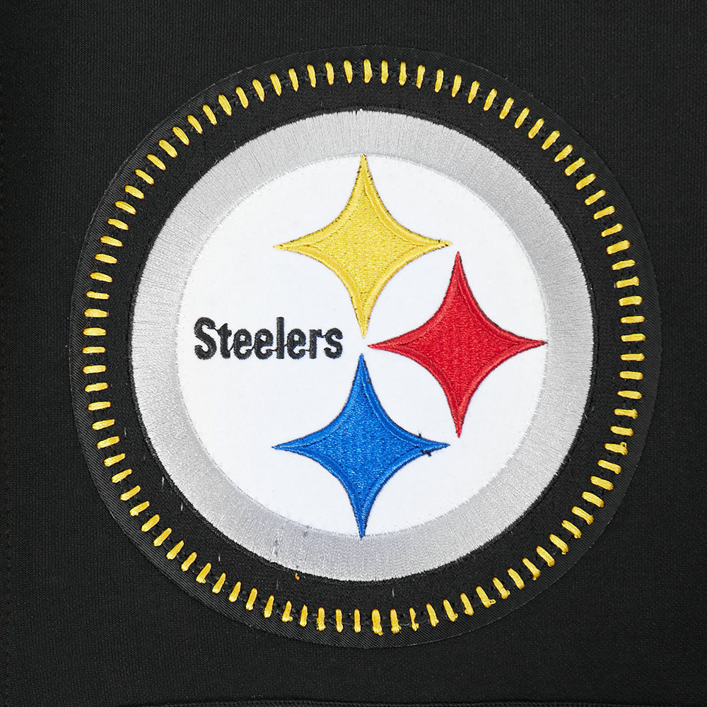 NFL PITTSBURGH STEELERS DIY PICK STITCH MEN'S DOUBLE KNIT 2.0 SHORT (BLACK/YELLOW) - Image 15