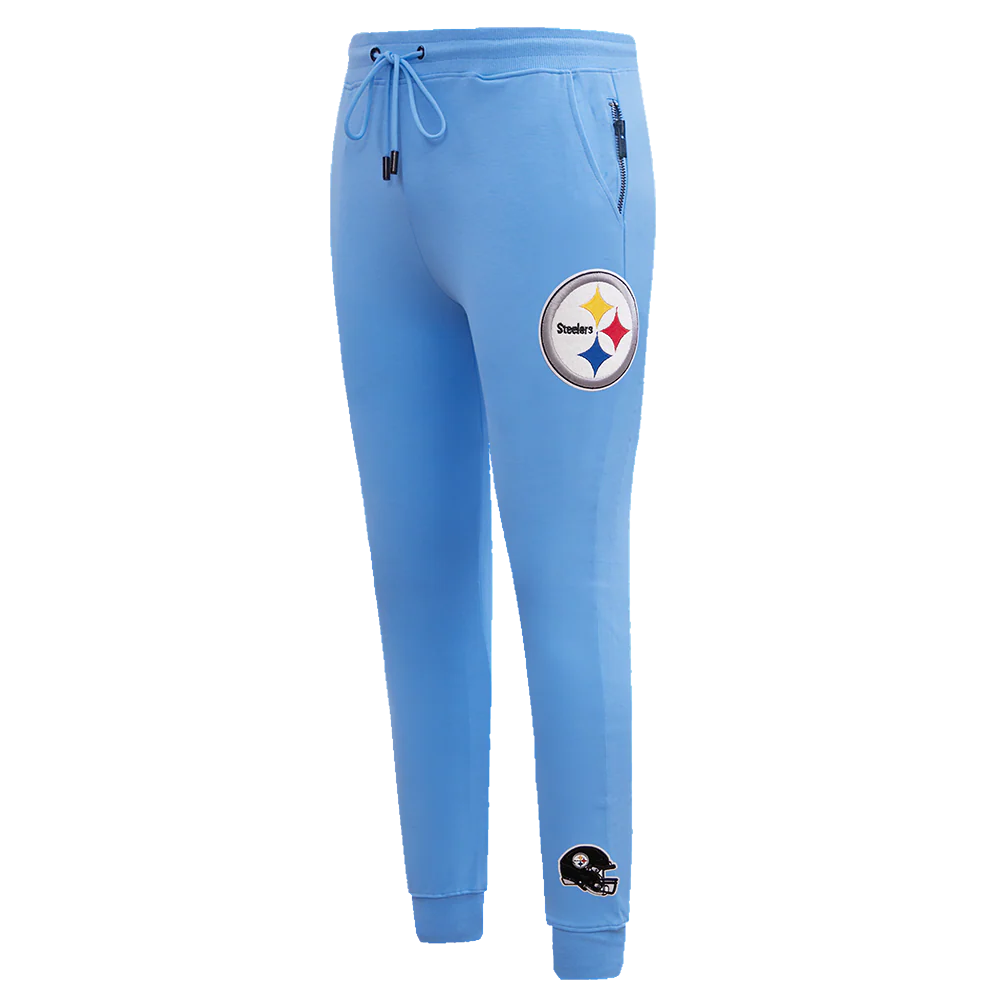 NFL PITTSBURGH STEELERS CLASSIC CHENILLE DOUBLE KNIT JOGGER (UNIVERSITY BLUE) - Image 2