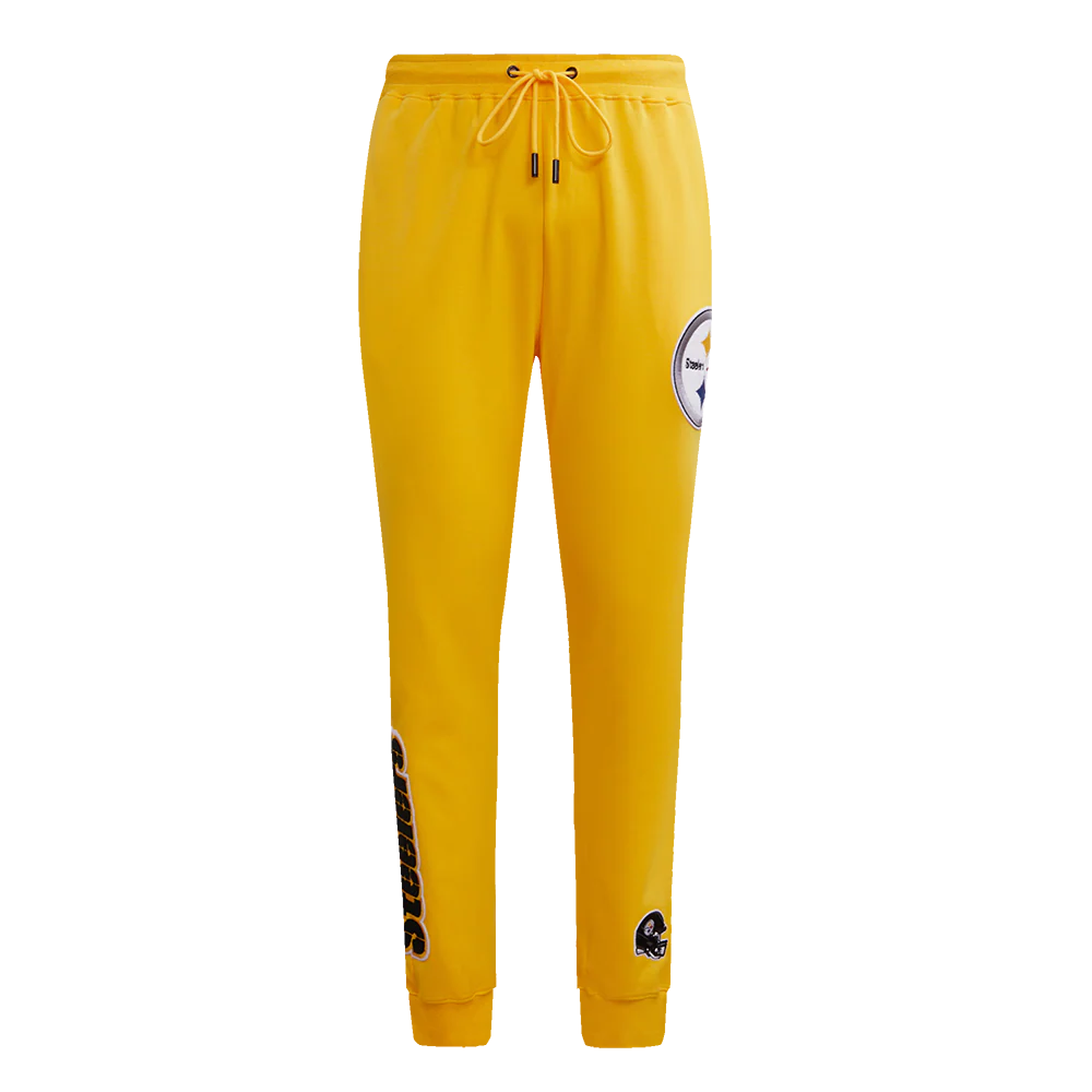 NFL PITTSBURGH STEELERS CLASSIC CHENILLE DOUBLE KNIT JOGGER (YELLOW)