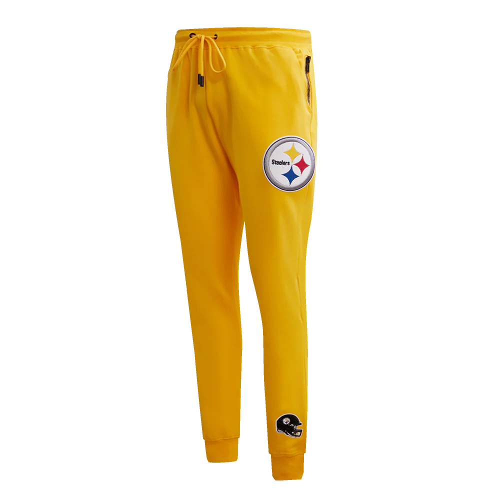 NFL PITTSBURGH STEELERS CLASSIC CHENILLE DOUBLE KNIT JOGGER (YELLOW) - Image 2