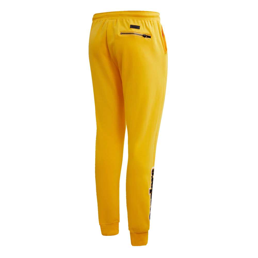 NFL PITTSBURGH STEELERS CLASSIC CHENILLE DOUBLE KNIT JOGGER (YELLOW) - Image 3