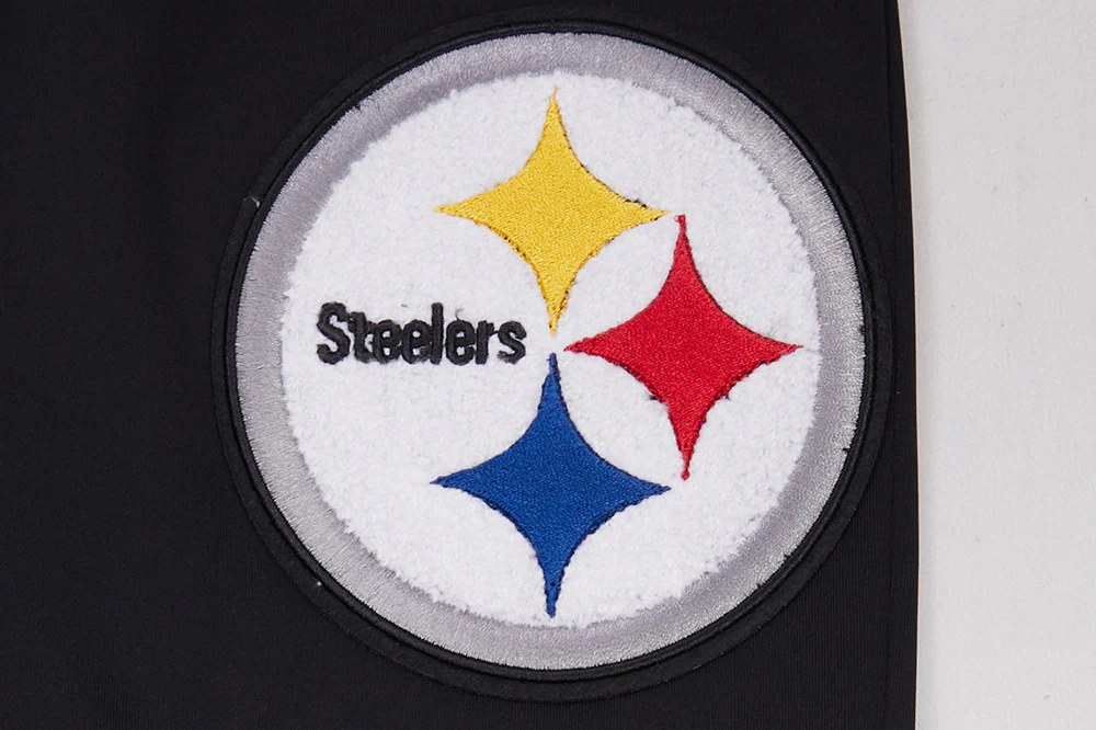 NFL PITTSBURGH STEELERS CLASSIC MEN'S DK TRACK PANT (BLACK) - Image 6