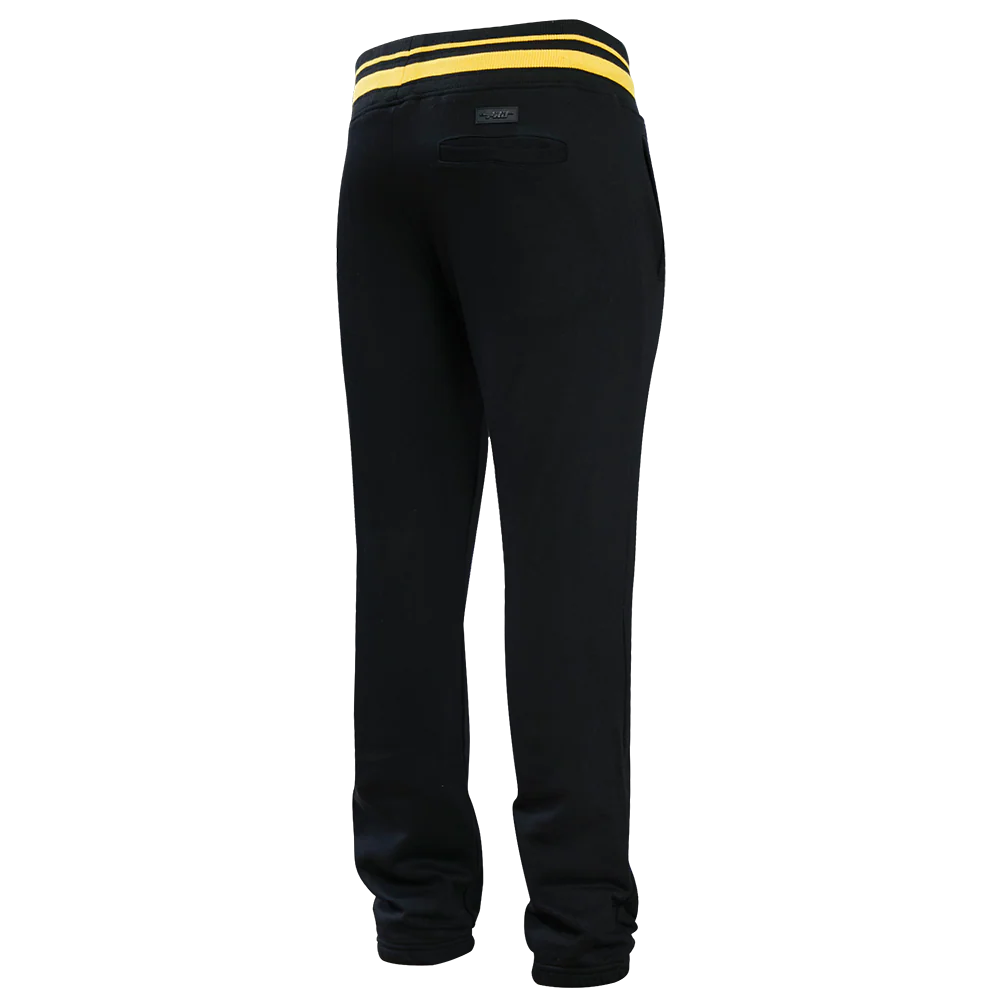 NFL PITTSBURGH STEELERS RETRO CLASSIC MEN'S SWEATPANT (BLACK/YELLOW) - Image 4