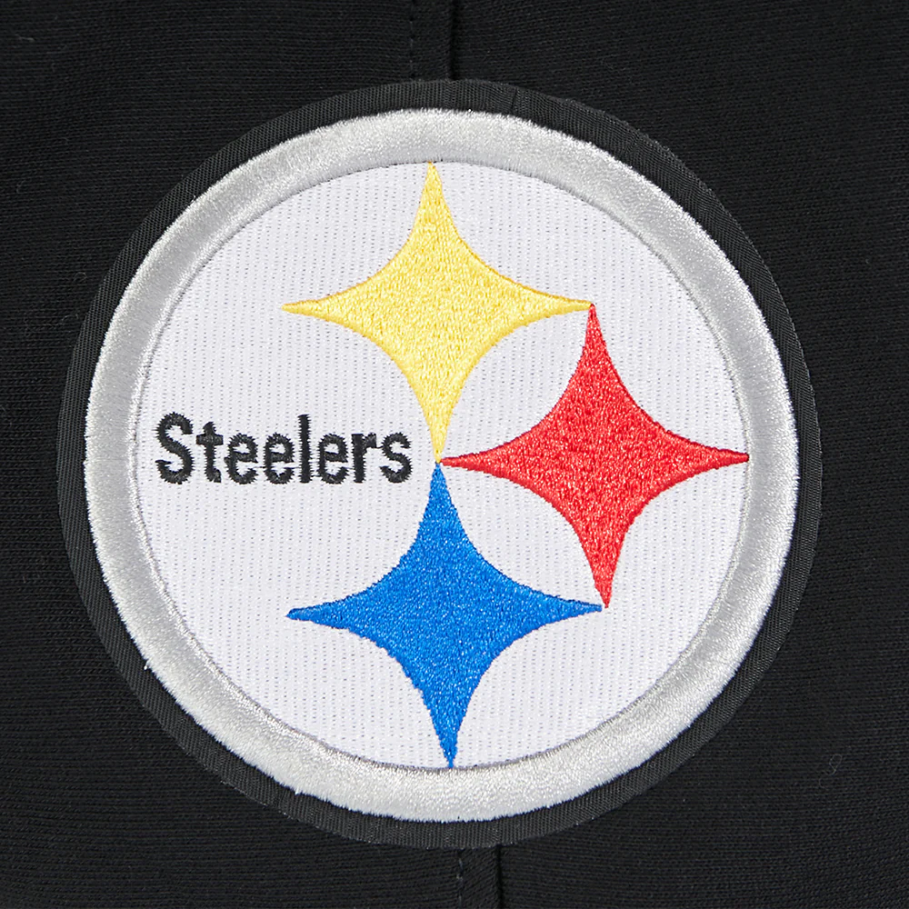 NFL PITTSBURGH STEELERS CITY ARCH MEN'S FLC PO HOODIE (BLACK) - Image 6