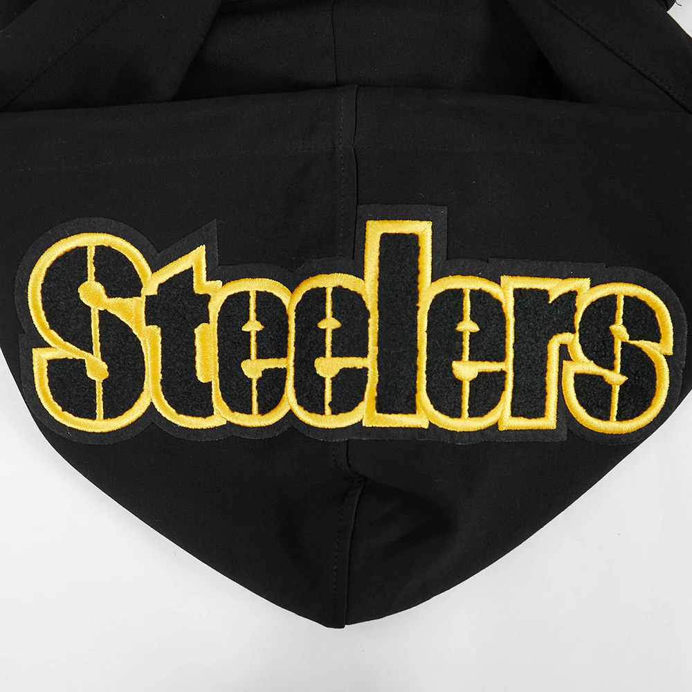 NFL PITTSBURGH STEELERS T.J. WATT #90 CLASSIC PNN MEN'S DK PO HOODIE (BLACK) - Image 8