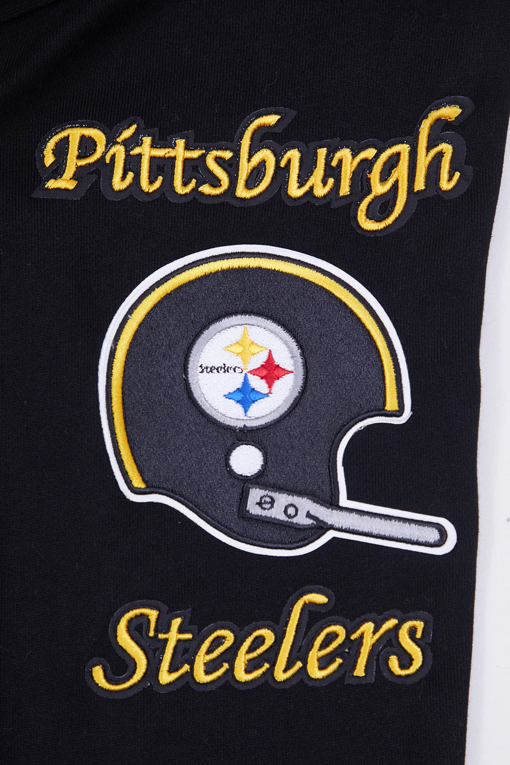 NFL PITTSBURGH STEELERS RETRO CLASSIC MEN'S HOODIE (BLACK/YELLOW) - Image 7