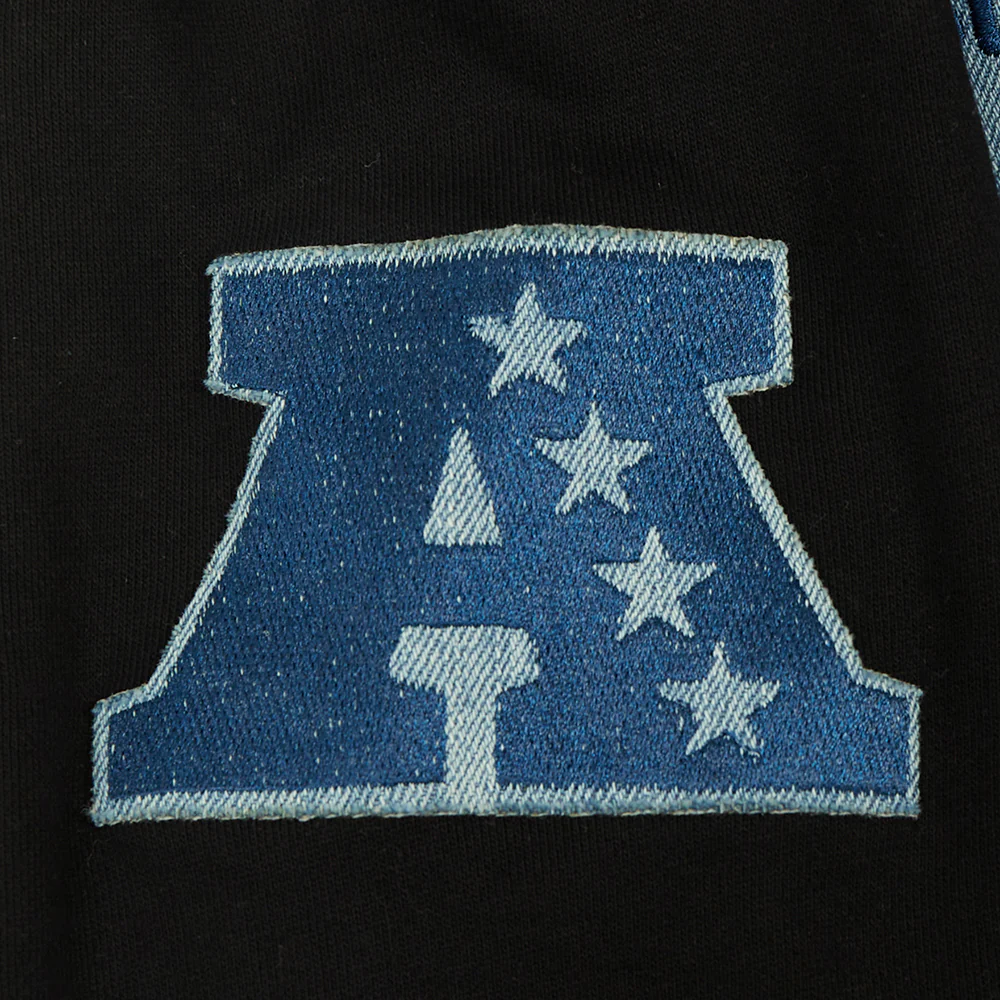 NFL PITTSBURGH STEELERS VARSITY BLUES MEN'S PULLOVER HOODIE (BLACK) - Image 8