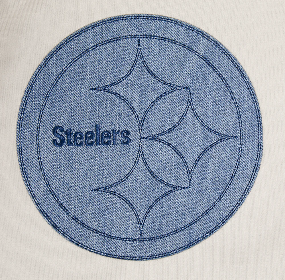 NFL PITTSBURGH STEELERS VARSITY BLUES MEN'S PULLOVER HOODIE (LINEN) - Image 5