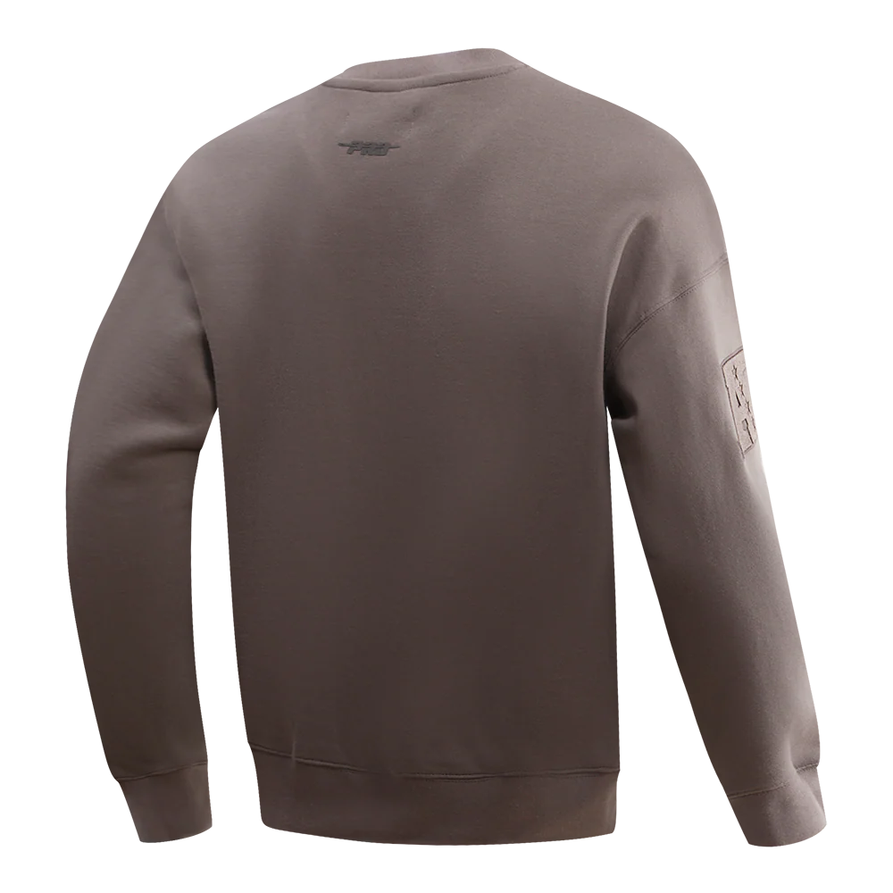 NFL PITTSBURGH STEELERS NEUTRAL DROP SHOULDER MEN'S CREWNECK (DARK TAUPE) - Image 4