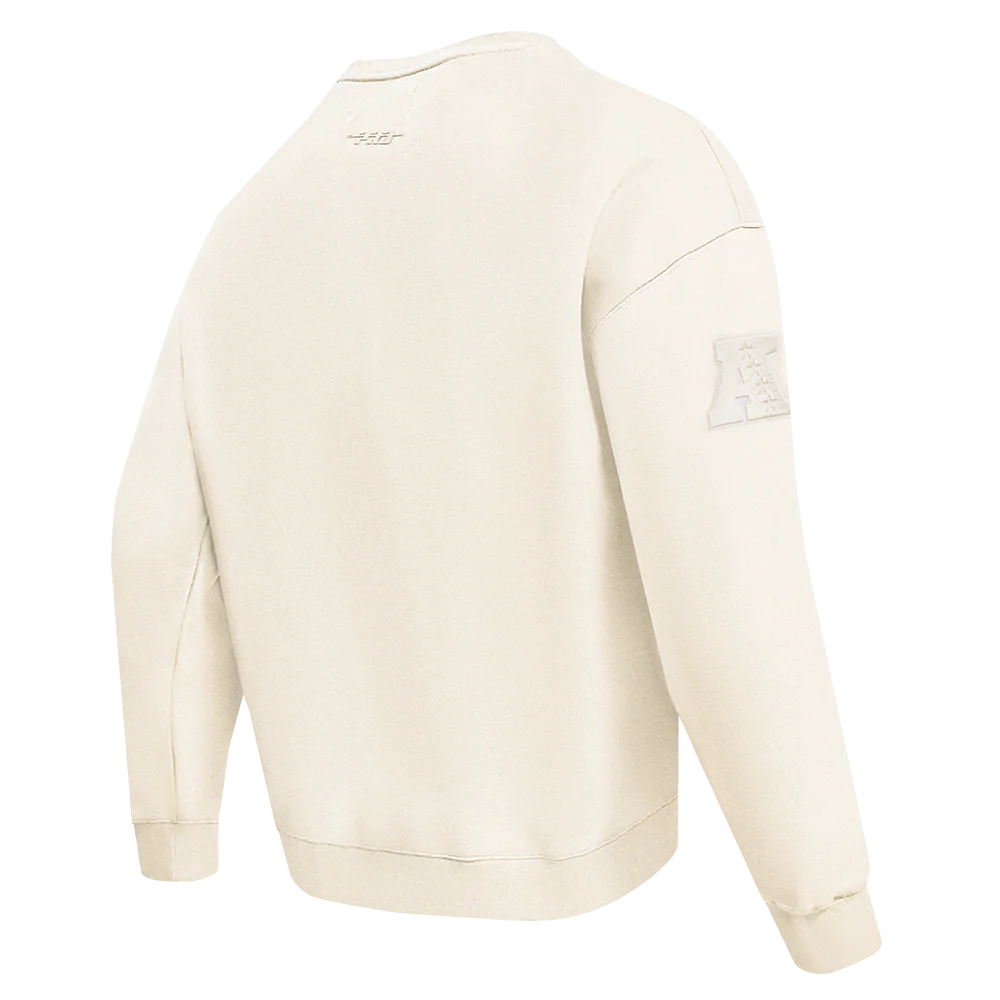 NFL PITTSBURGH STEELERS NEUTRAL DROP SHOULDER MEN'S CREWNECK (EGGSHELL) - Image 8