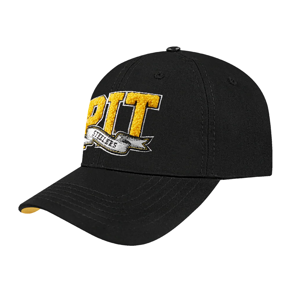 NFL PITTSBURGH STEELERS TEAM PENNANTS MEN'S DAD HAT (BLACK) - Image 2