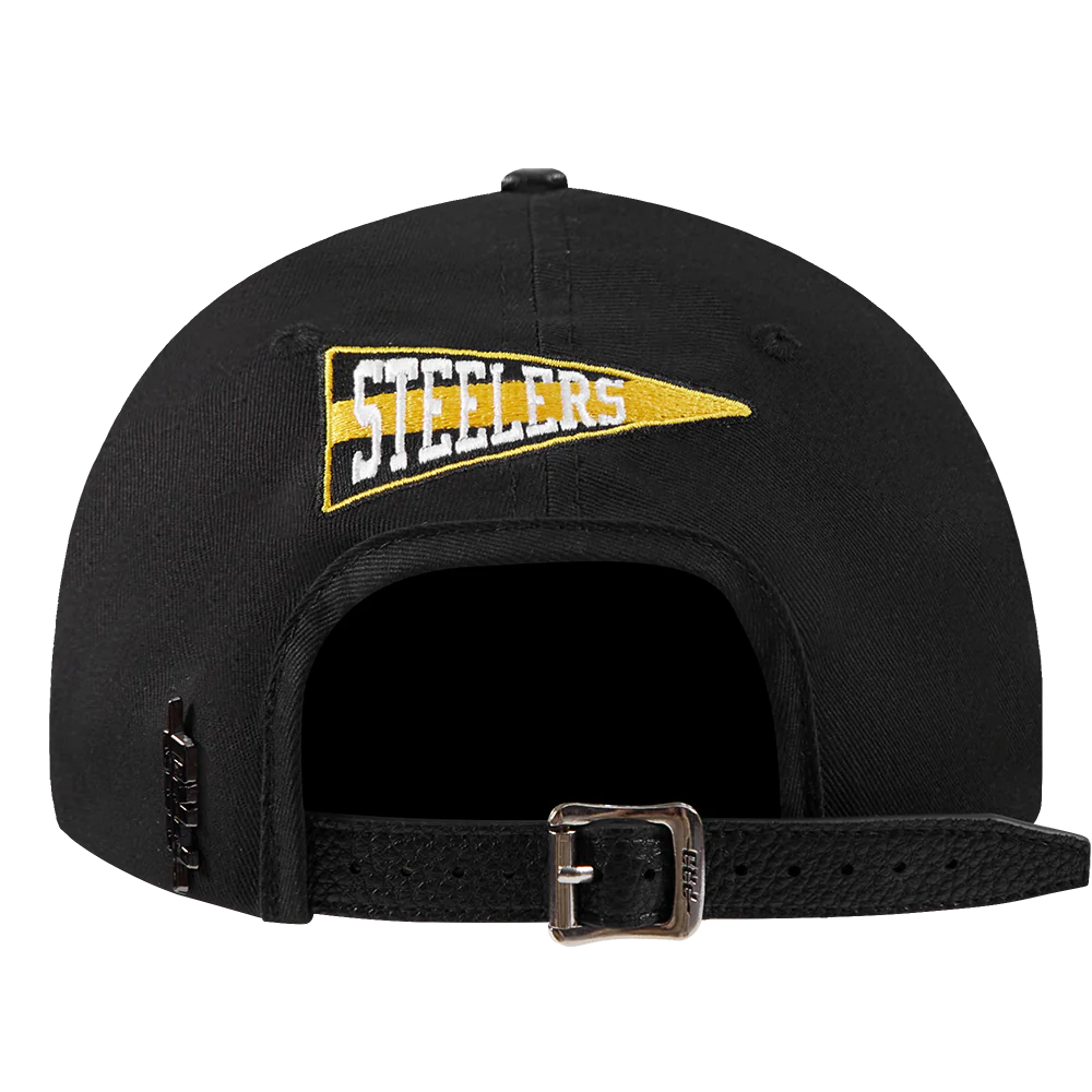 NFL PITTSBURGH STEELERS TEAM PENNANTS MEN'S DAD HAT (BLACK) - Image 4