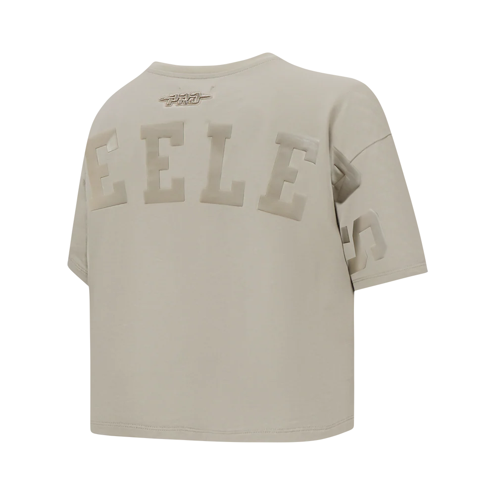 NFL PITTSBURGH STEELERS WINGSPAN WOMEN'S SJ BOXY TEE (TAUPE) - Image 6