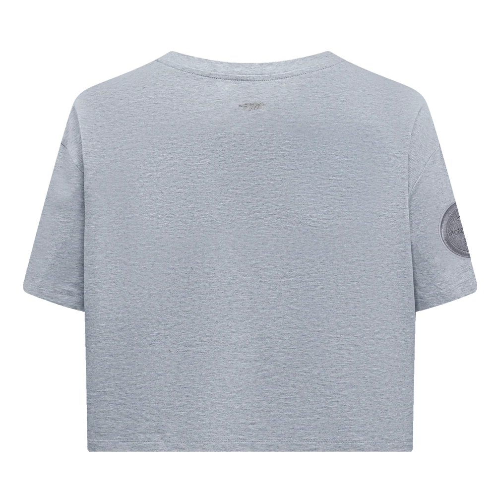 NFL PITTSBURGH STEELERS NEUTRAL WOMEN'S BOXY TEE (DARK HEATHER GRAY) - Image 5