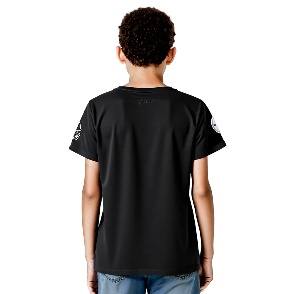 NFL PITTSBURGH STEELERS CLASSIC BIG BOYS SINGLE JERSEY TEE (BLACK) - Image 2