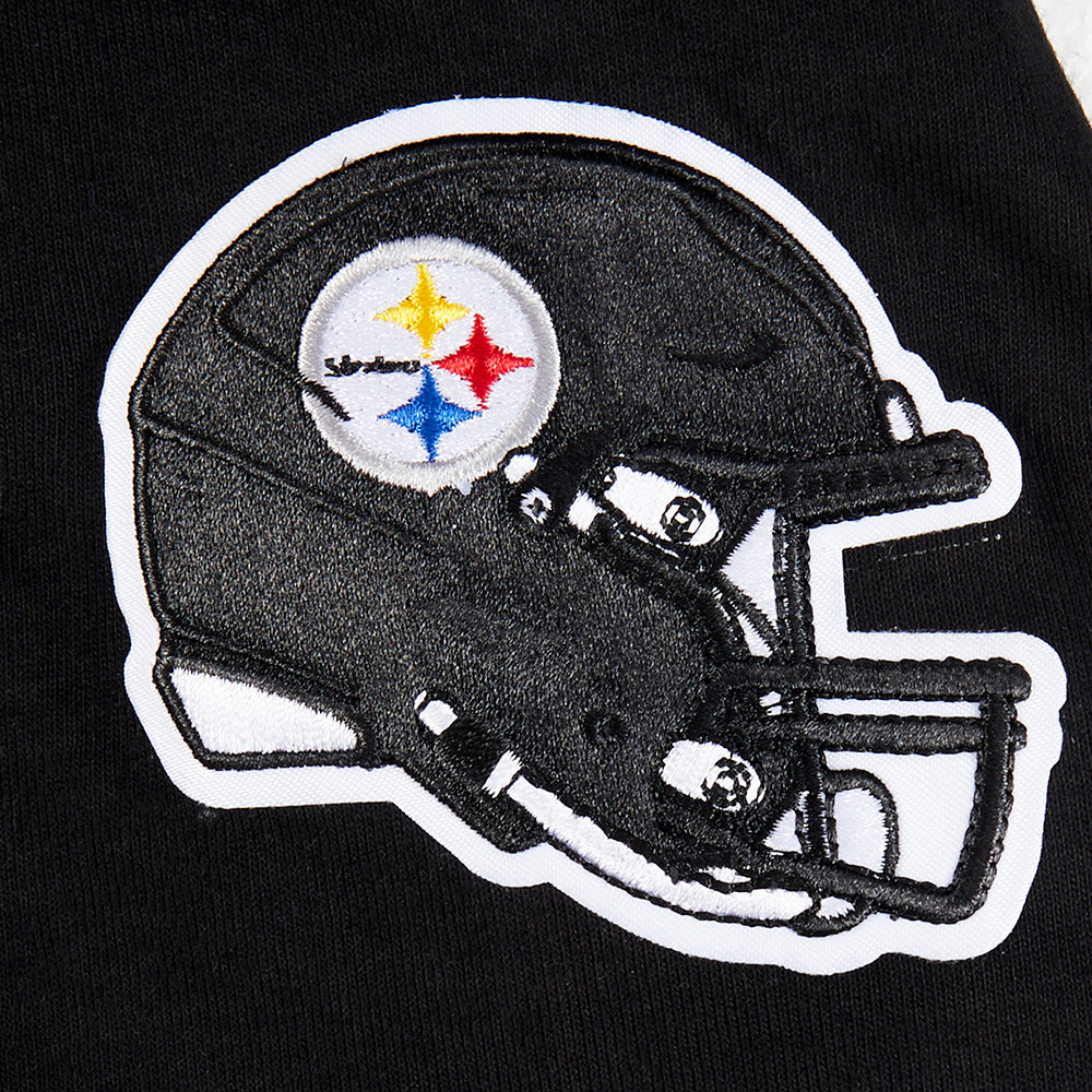 NFL PITTSBURGH STEELERS CLASSIC BIG BOYS SINGLE JERSEY TEE (BLACK) - Image 6