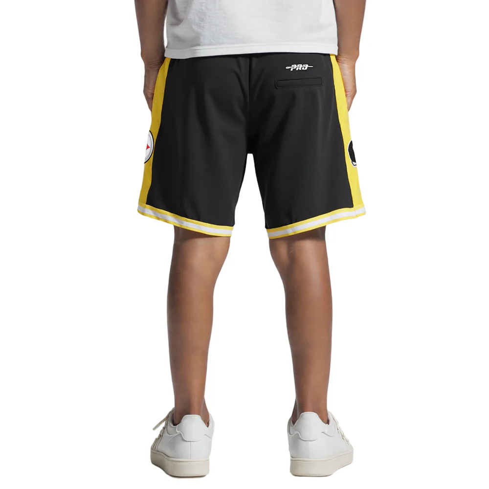 NFL PITTSBURGH STEELERS CLASSIC BIG BOYS FLEECE 2.0 SHORT (BLACK/YELLOW) - Image 3