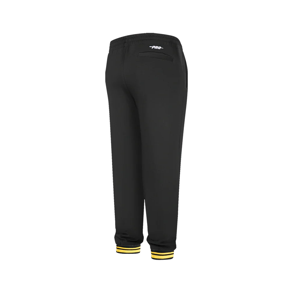 NFL PITTSBURGH STEELERS RETRO CLASSIC BIG BOYS RIB FLC SWEATPANT (BLACK/YELLOW) - Image 5