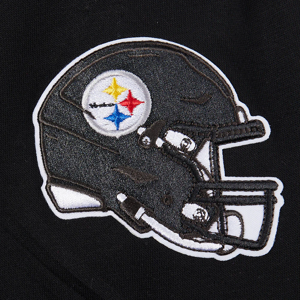NFL PITTSBURGH STEELERS CLASSIC BIG BOYS FLEECE PULLOVER HOODIE (BLACK) - Image 15