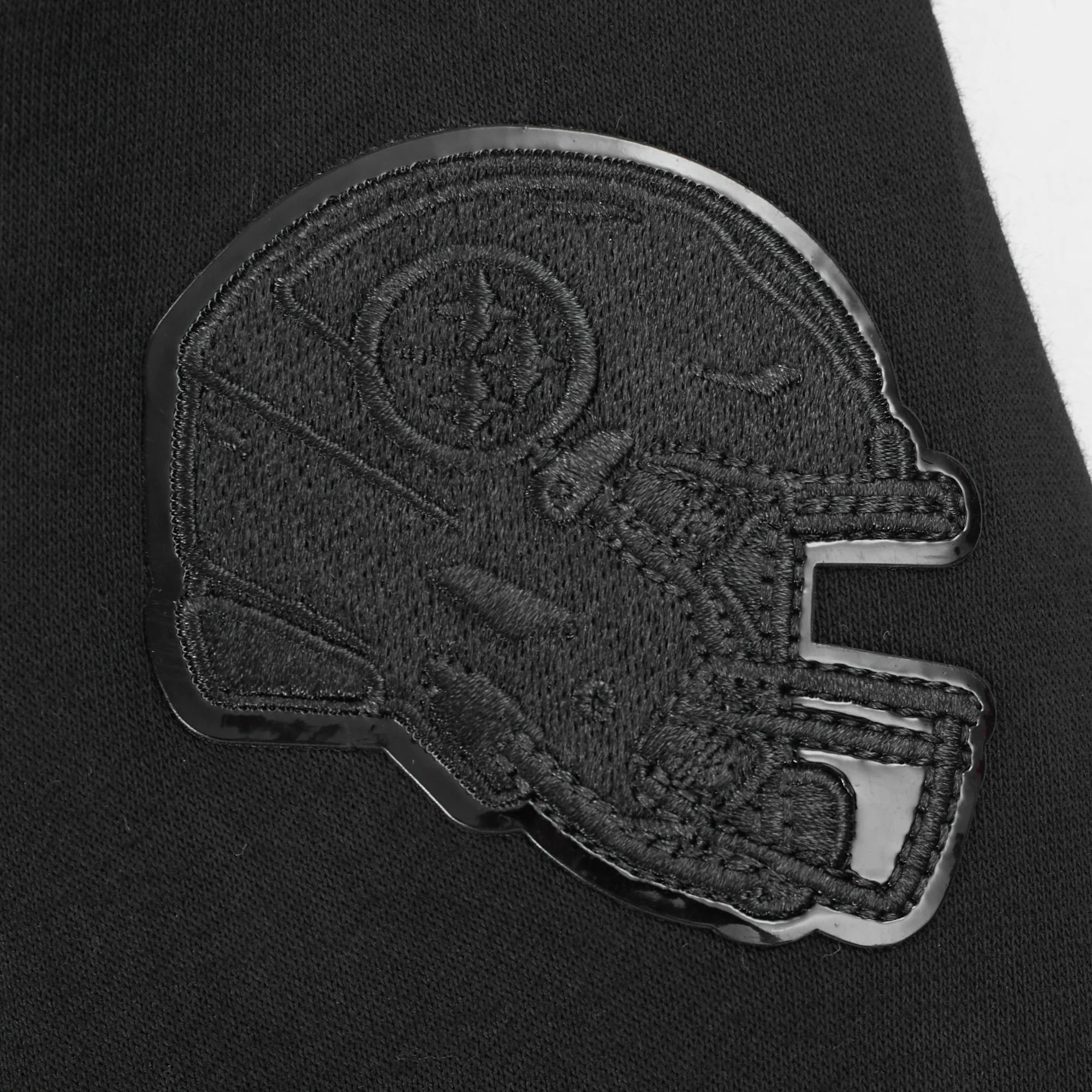 NFL PITTSBURGH STEELERS TRIPLE BLACK BIG BOYS FLEECE PULLOVER HOODIE (BLACK) - Image 8