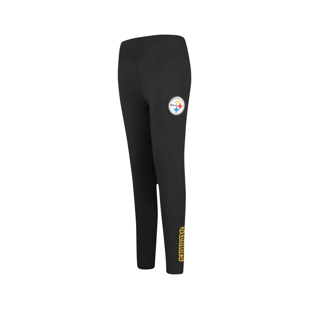NFL PITTSBURGH STEELERS CLASSIC BIG GIRLS LEGGING (BLACK)