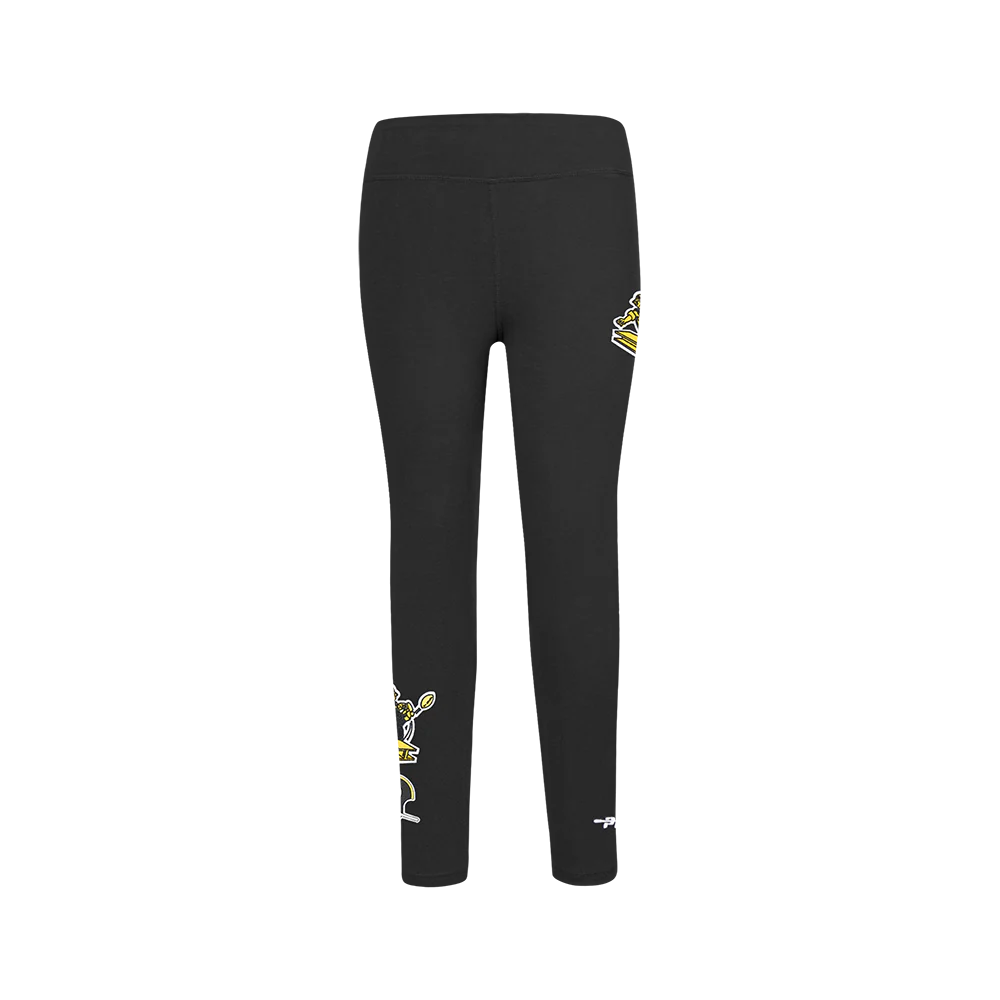 NFL PITTSBURGH STEELERS RETRO CLASSIC BIG GIRLS LEGGING (BLACK) - Image 2