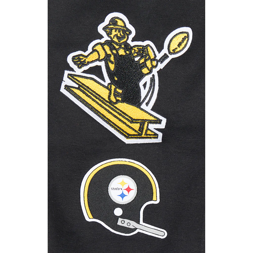 NFL PITTSBURGH STEELERS RETRO CLASSIC BIG GIRLS LEGGING (BLACK) - Image 6