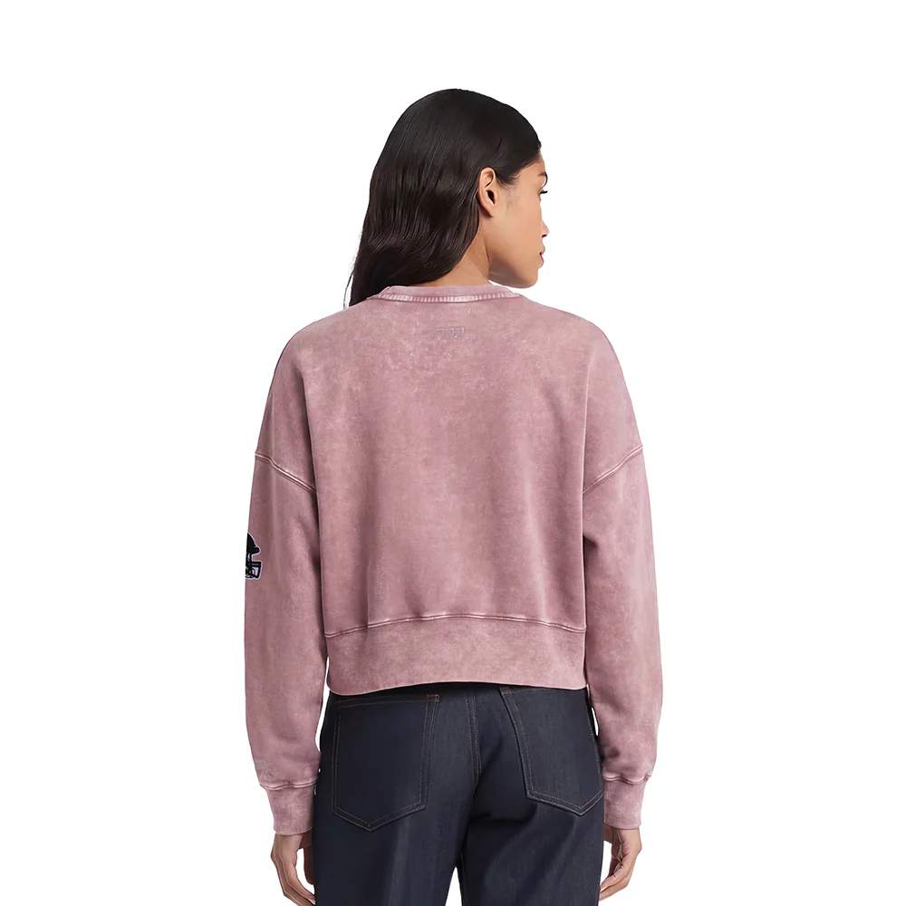 NFL PITTSBURGH STEELERS WASHED JEWELS WOMEN'S CREWNECK SWEATSHIRT (WASHED MAUVE) - Image 2