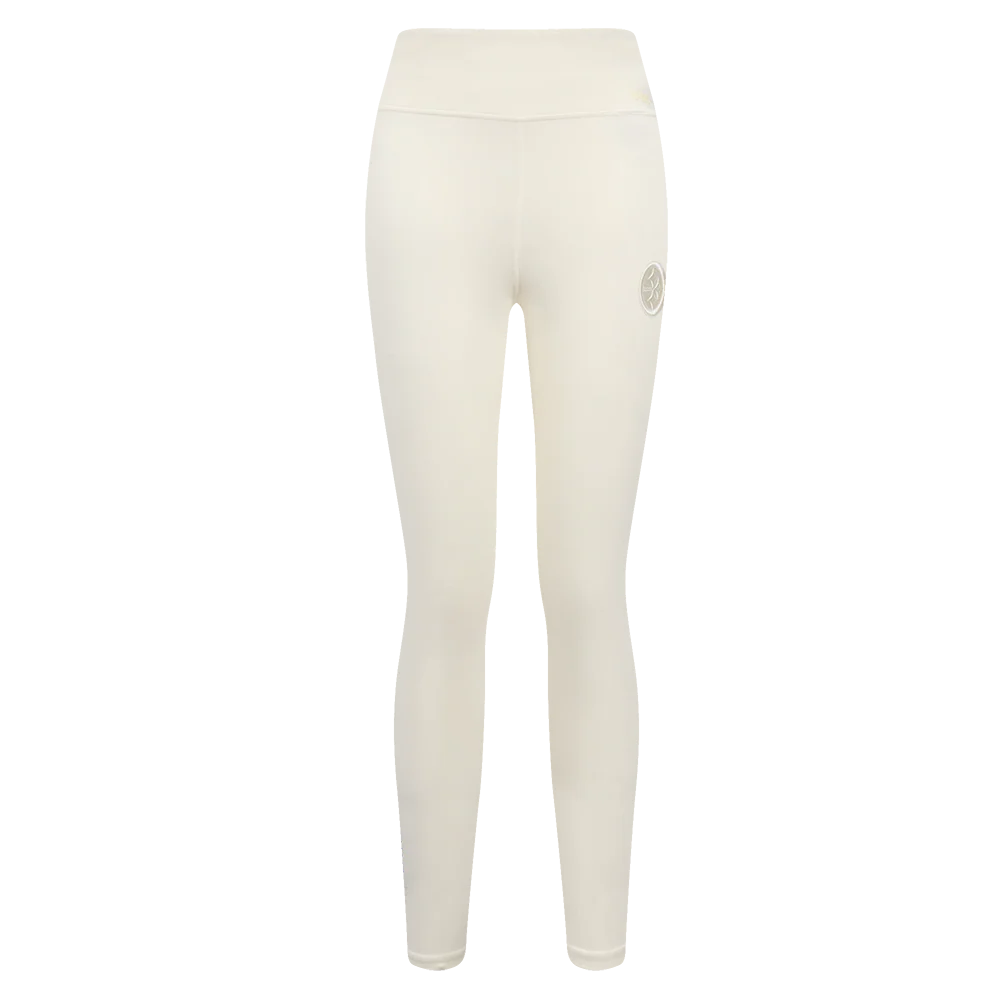 NFL PITTSBURGH STEELERS NEUTRAL WOMEN'S JERSEY LEGGING (EGGSHELL) - Image 2