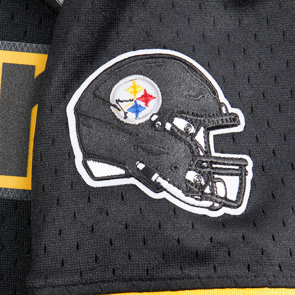 NFL PITTSBURGH STEELERS CLASSIC LITTLE BOYS SHORT SLEEVE MESH TEE (BLACK/YELLOW) - Image 9