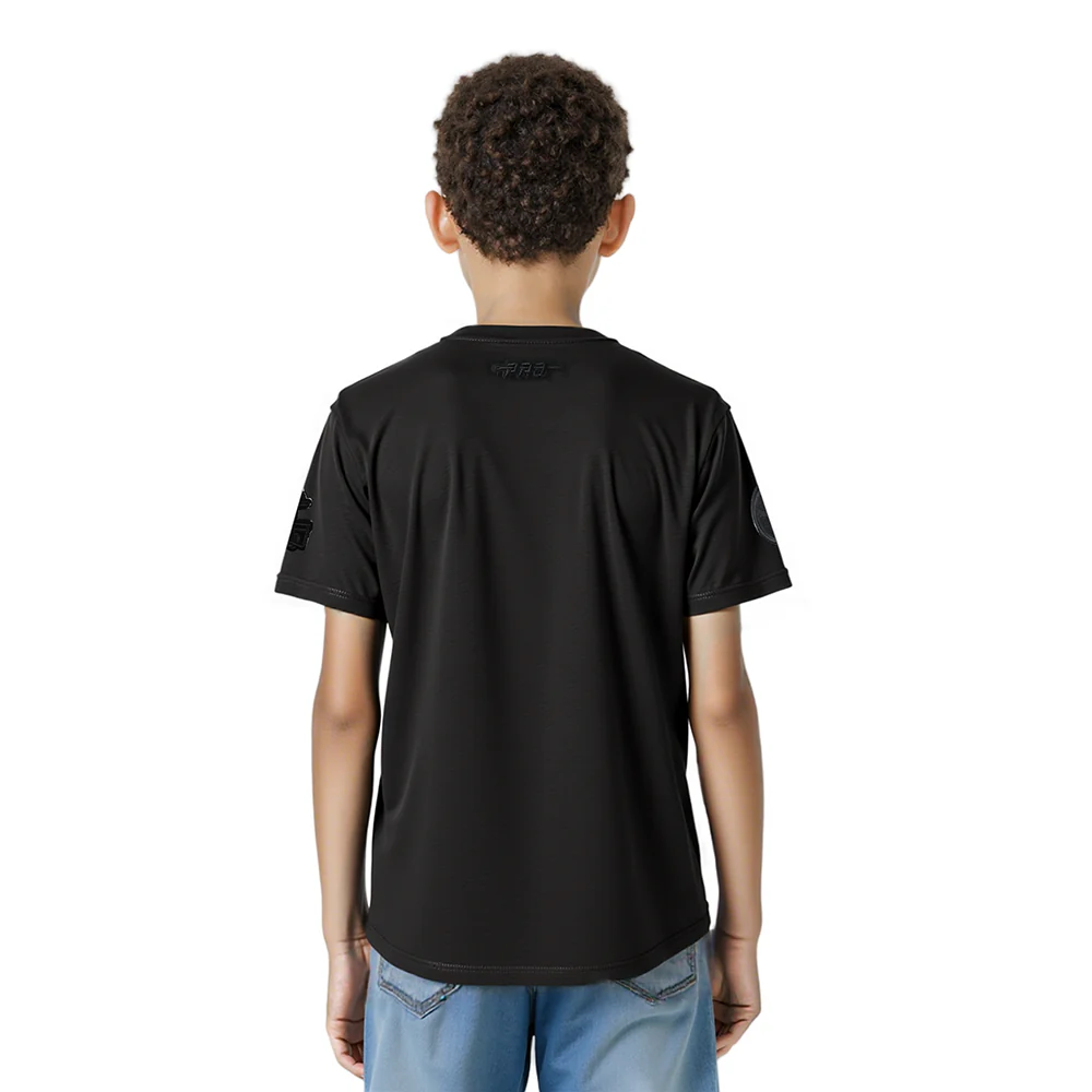 NFL PITTSBURGH STEELERS TRIPLE BLACK LITTLE BOY'S SS TEE (BLACK) - Image 2