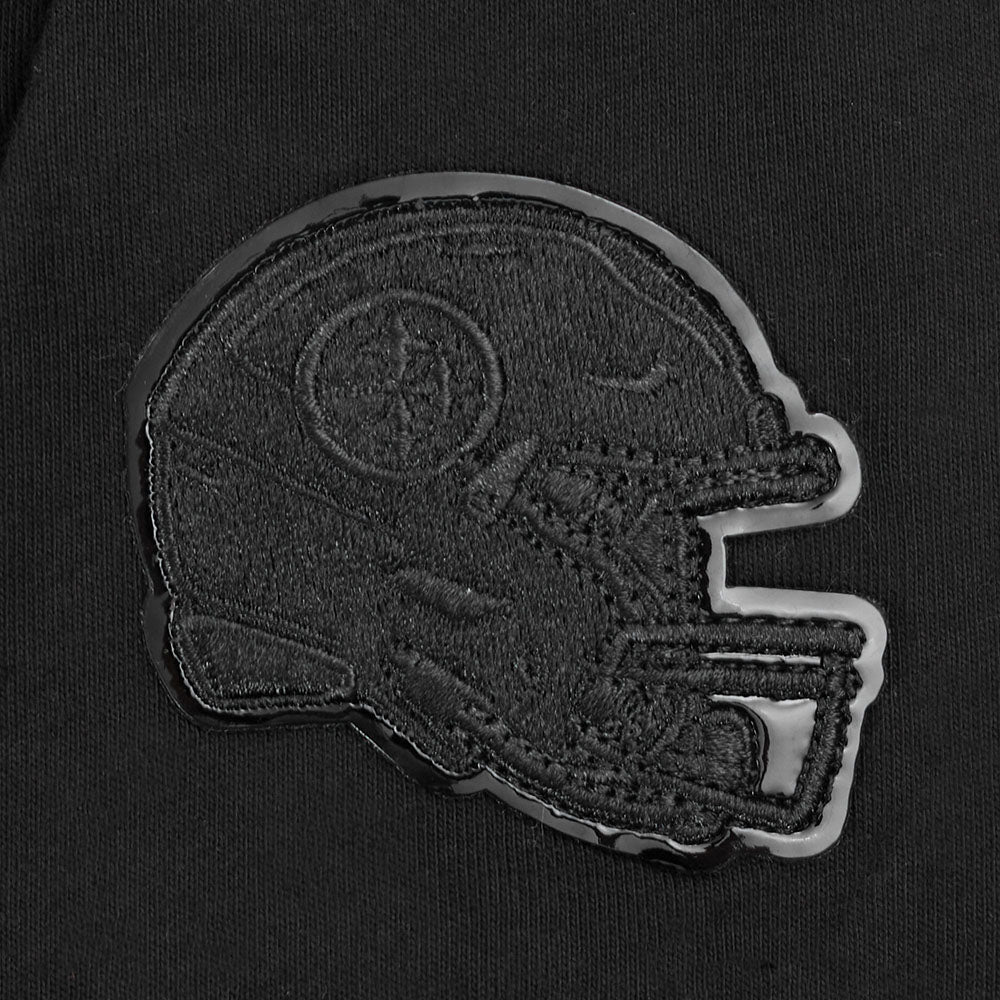 NFL PITTSBURGH STEELERS TRIPLE BLACK LITTLE BOYS SHORT SLEEVE STRIPED RIB TEE (JET BLACK) - Image 9