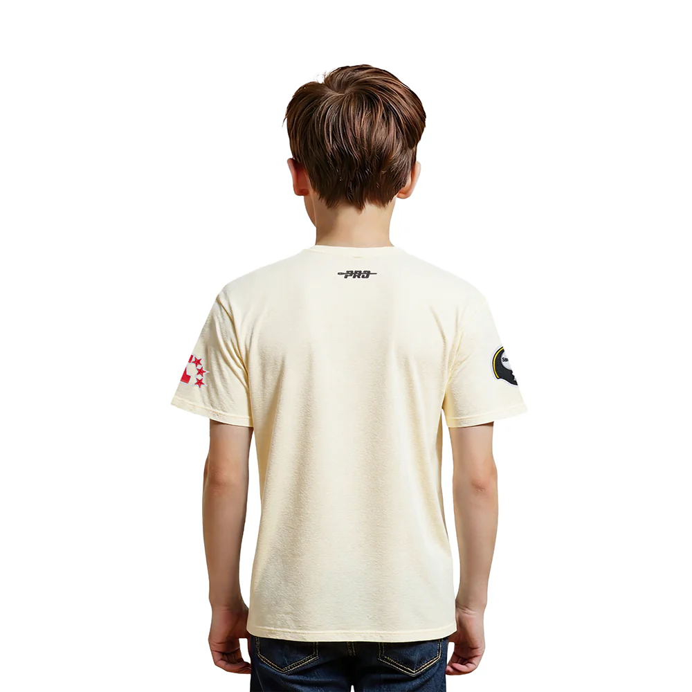 NFL PITTSBURGH STEELERS RETRO CLASSICS LITTLE BOY'S SS TEE (EGGSHELL) - Image 2
