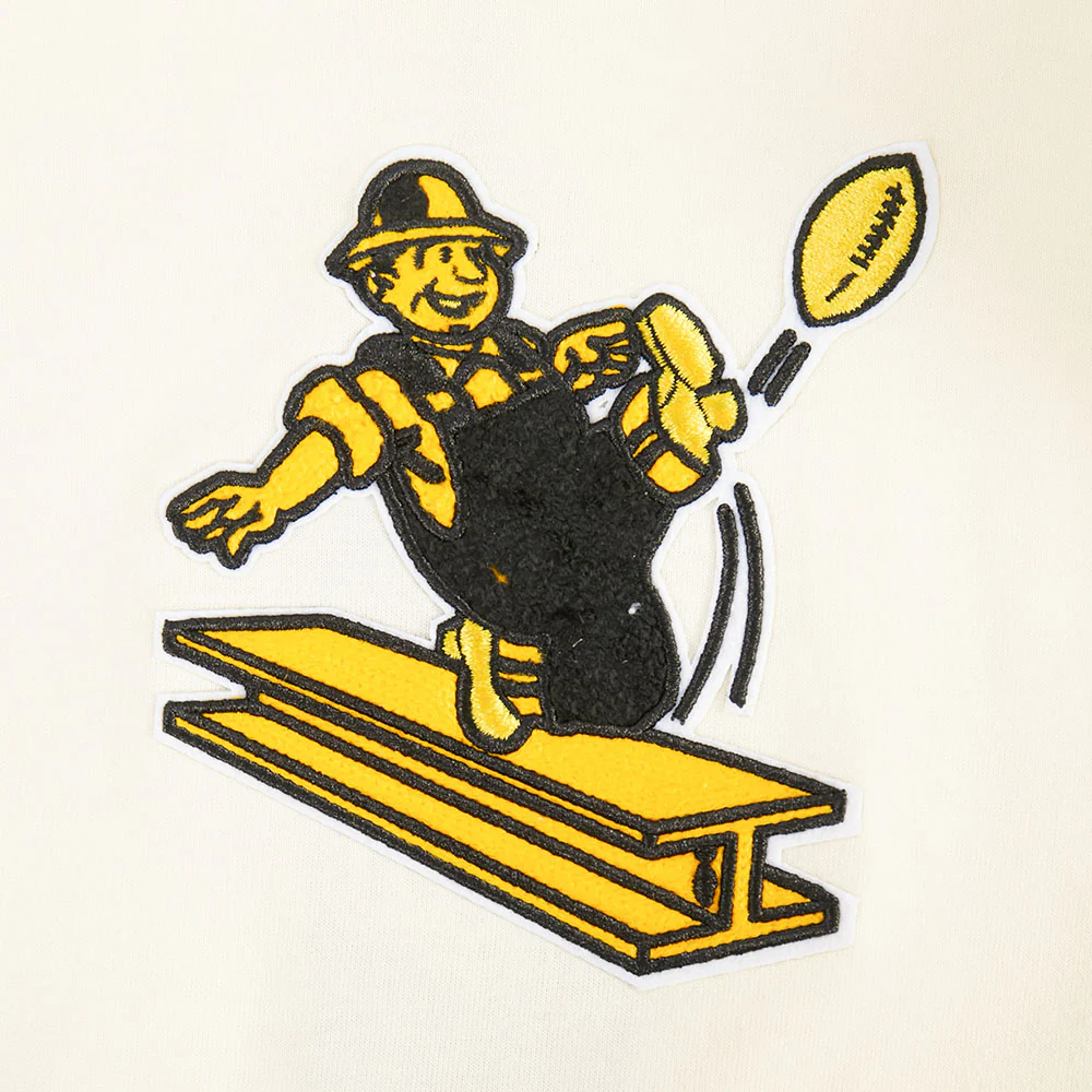 NFL PITTSBURGH STEELERS RETRO CLASSICS LITTLE BOY'S SS TEE (EGGSHELL) - Image 6