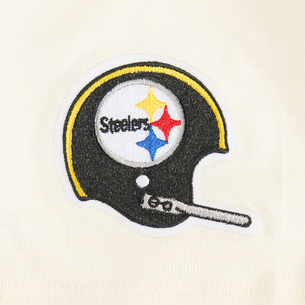 NFL PITTSBURGH STEELERS RETRO CLASSICS LITTLE BOY'S SS TEE (EGGSHELL) - Image 7