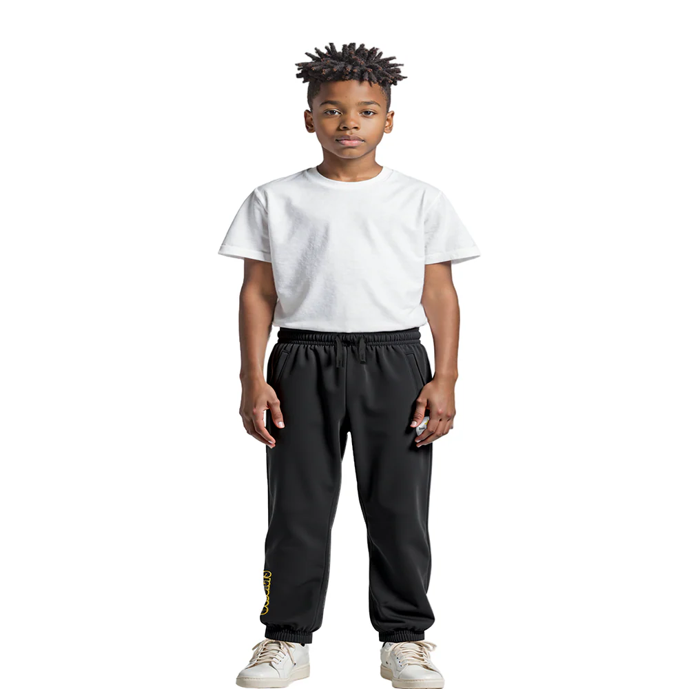 NFL PITTSBURGH STEELERS CLASSIC LITTLE BOYS FLC SWEATPANT (BLACK) - Image 3