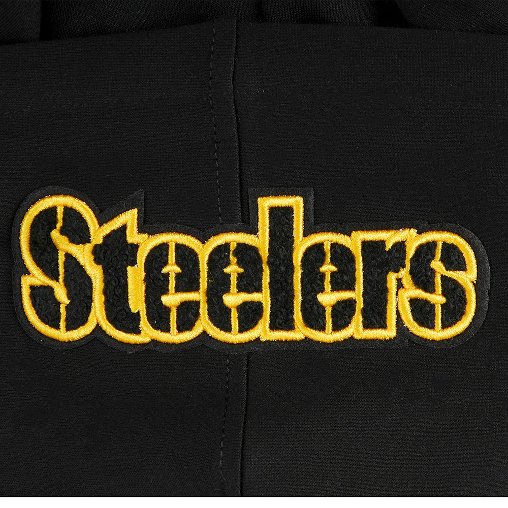 NFL PITTSBURGH STEELERS CLASSIC LITTLE BOYS FLEECE PULLOVER HOODIE (BLACK) - Image 14