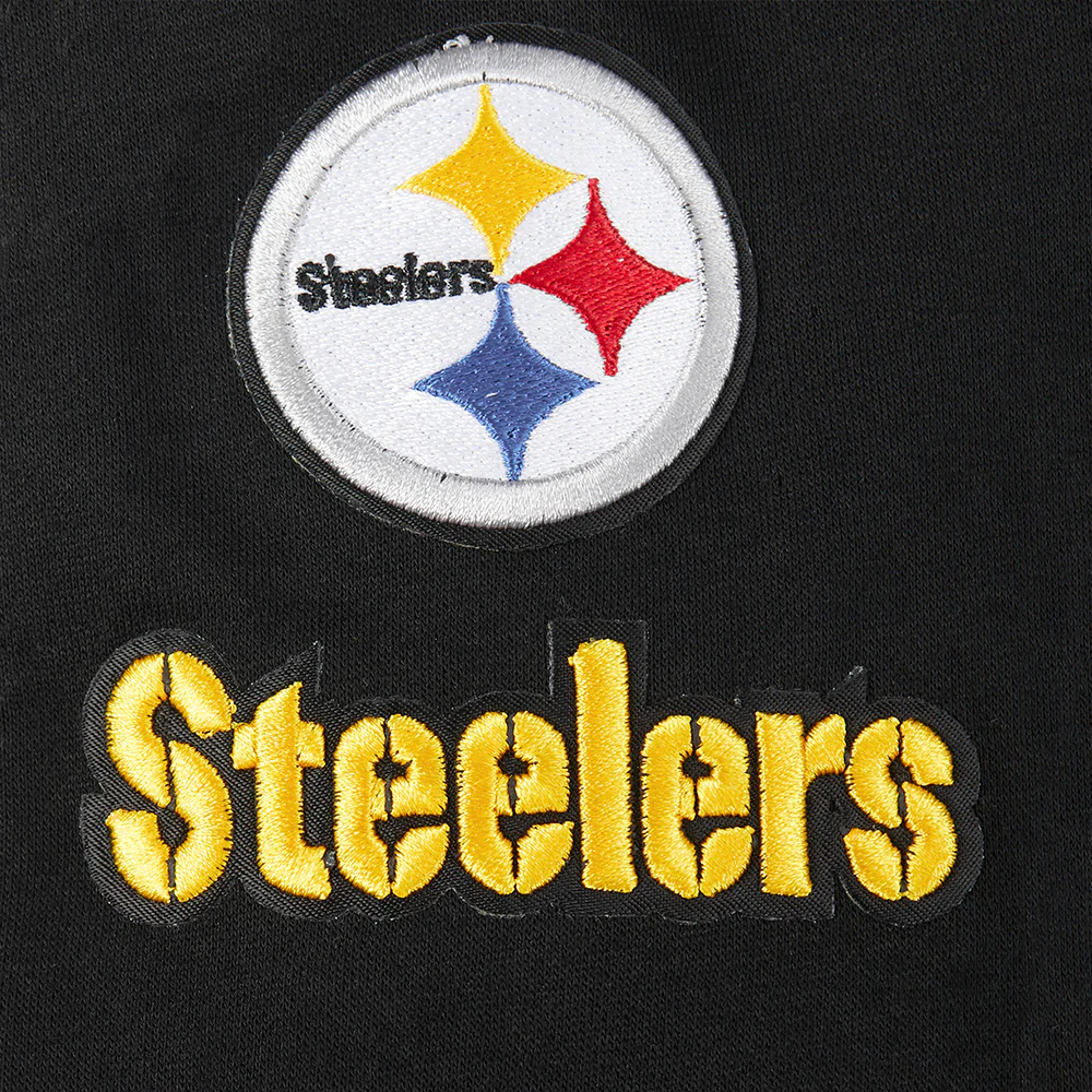 NFL PITTSBURGH STEELERS CLASSIC LITTLE BOYS FLEECE PULLOVER HOODIE (BLACK) - Image 15