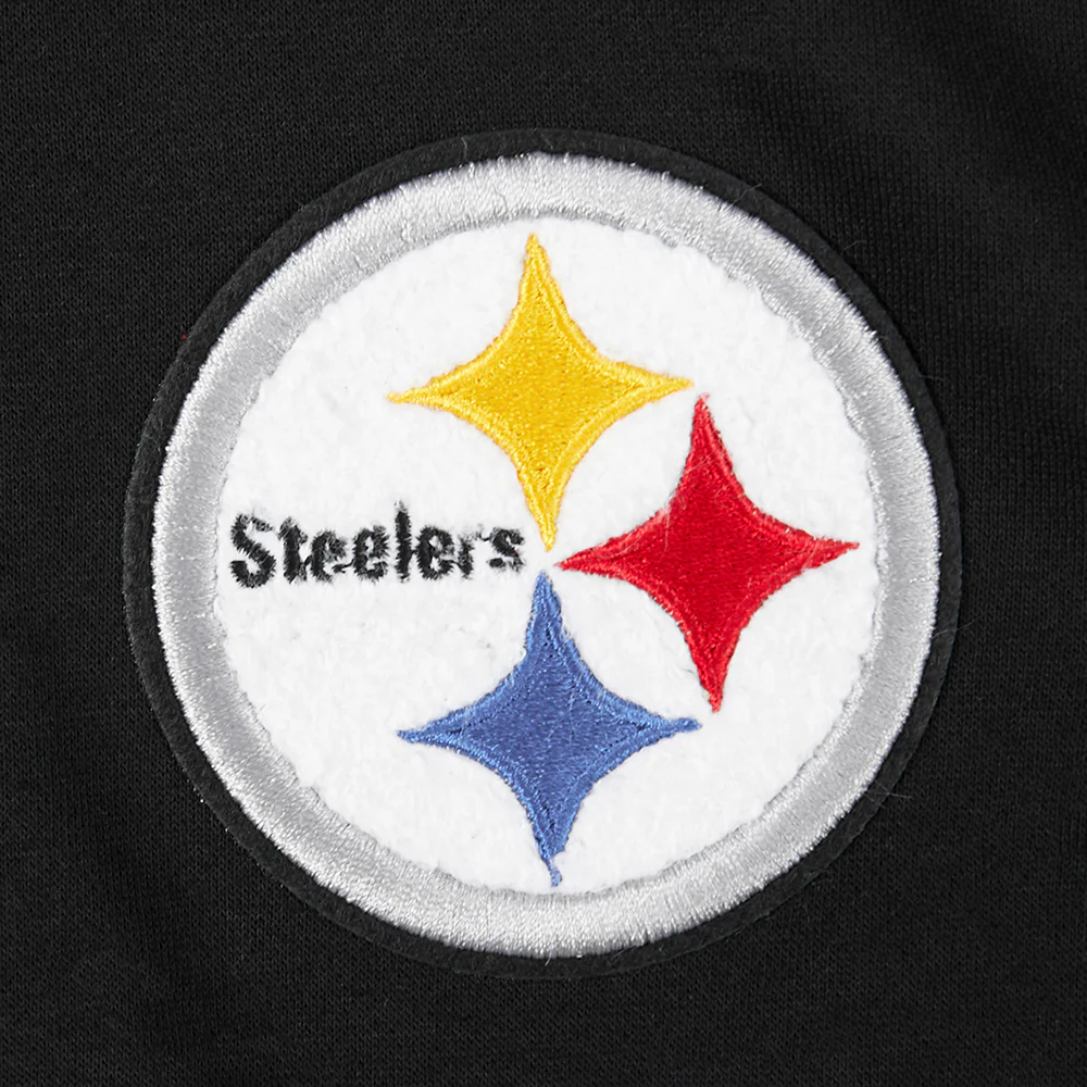 NFL PITTSBURGH STEELERS CLASSIC LITTLE BOYS FLEECE PULLOVER HOODIE (BLACK) - Image 17