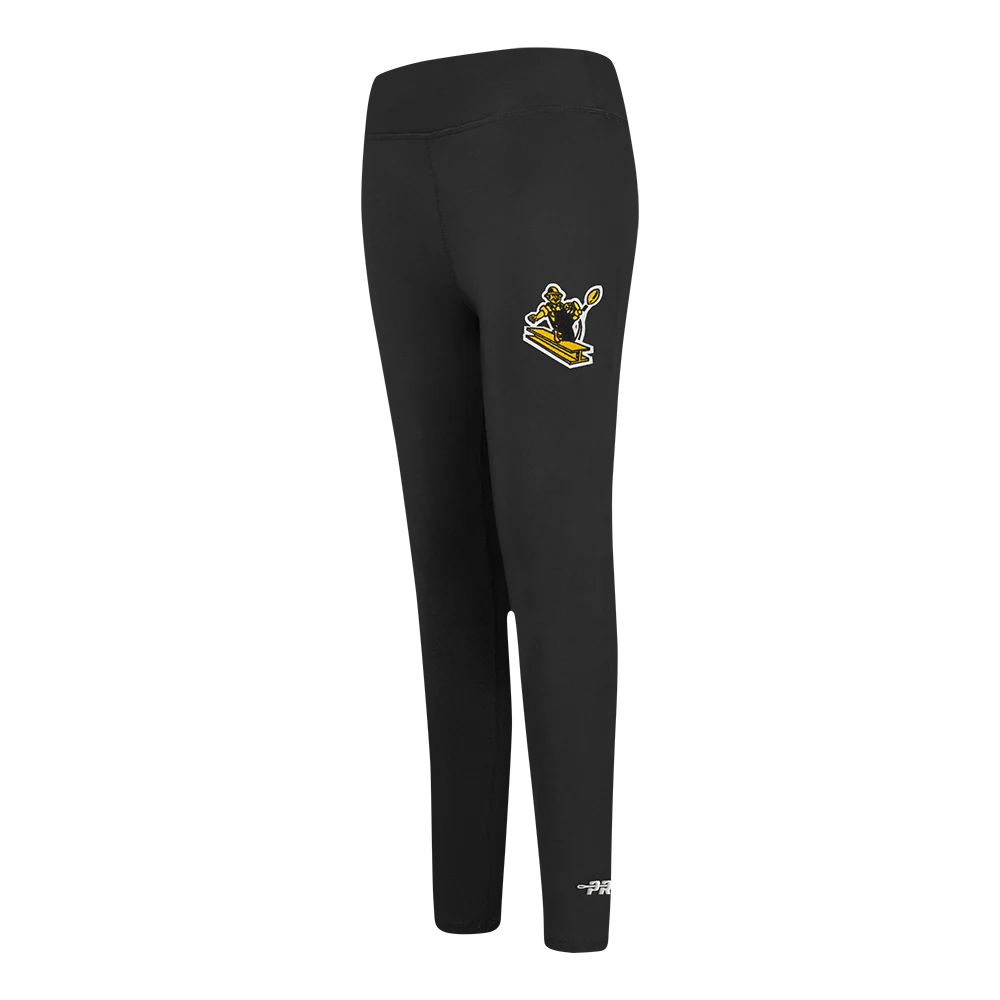 NFL PITTSBURGH STEELERS RETRO CLASSIC LITTLE GIRLS LEGGING (BLACK)