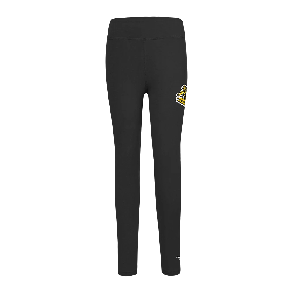 NFL PITTSBURGH STEELERS RETRO CLASSIC LITTLE GIRLS LEGGING (BLACK) - Image 2