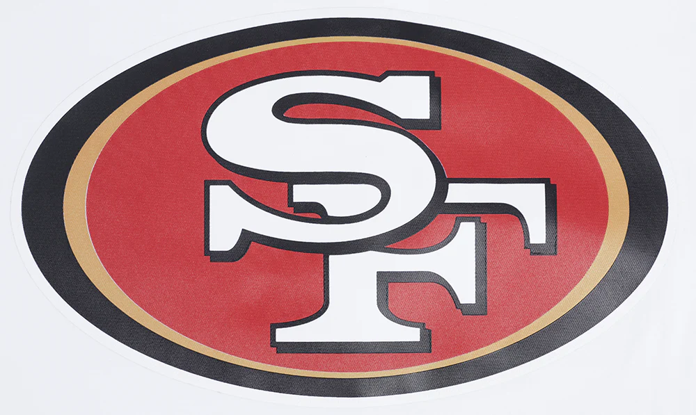 NFL SAN FRANCISCO 49ERS CLASSIC MESH MEN'S SINGLE JERSEY STRIPED TEE (WHITE/RED) - Image 7